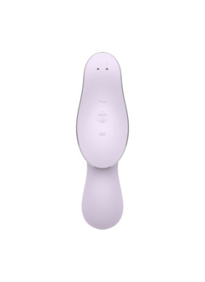 2 en 1 Vibromasseur et stimulateur de clitoris USB violet Curvy Trinity 2 Satisfyer - CC597788